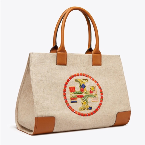 Tory Burch Handbags - TORY BURCH Ella Embroidered Tote Bag